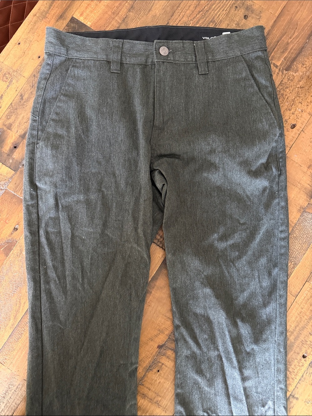 Volcom Men's Charcoal Gray Chino Pants